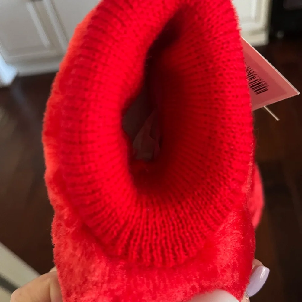 Sesame Street Red and Orange Elmo Kids Slippers